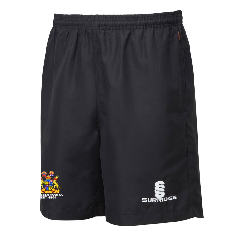 Clumber Park CC - Ripstop Pocketed Shorts - Black - Women's/Girls Fit