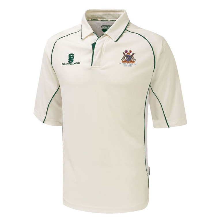 Clumber Park Cricket Club 3/4 premier shirt