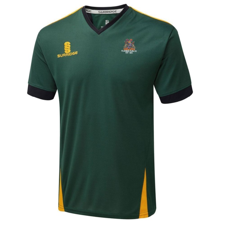 Clumber Park Cricket Club blade training shirt